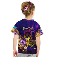 Tuvalu Kid T Shirt Whale Hibiscus Polynesian DT02 - Polynesian Pride