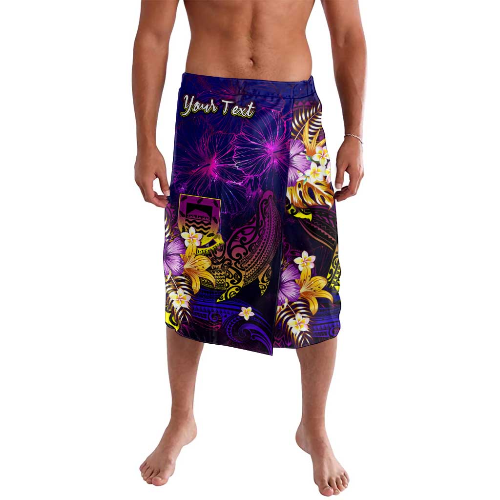 Tuvalu Lavalava Whale Hibiscus Polynesian DT02 Purple - Polynesian Pride