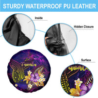 Tuvalu Spare Tire Cover Whale Hibiscus Polynesian DT02 - Polynesian Pride