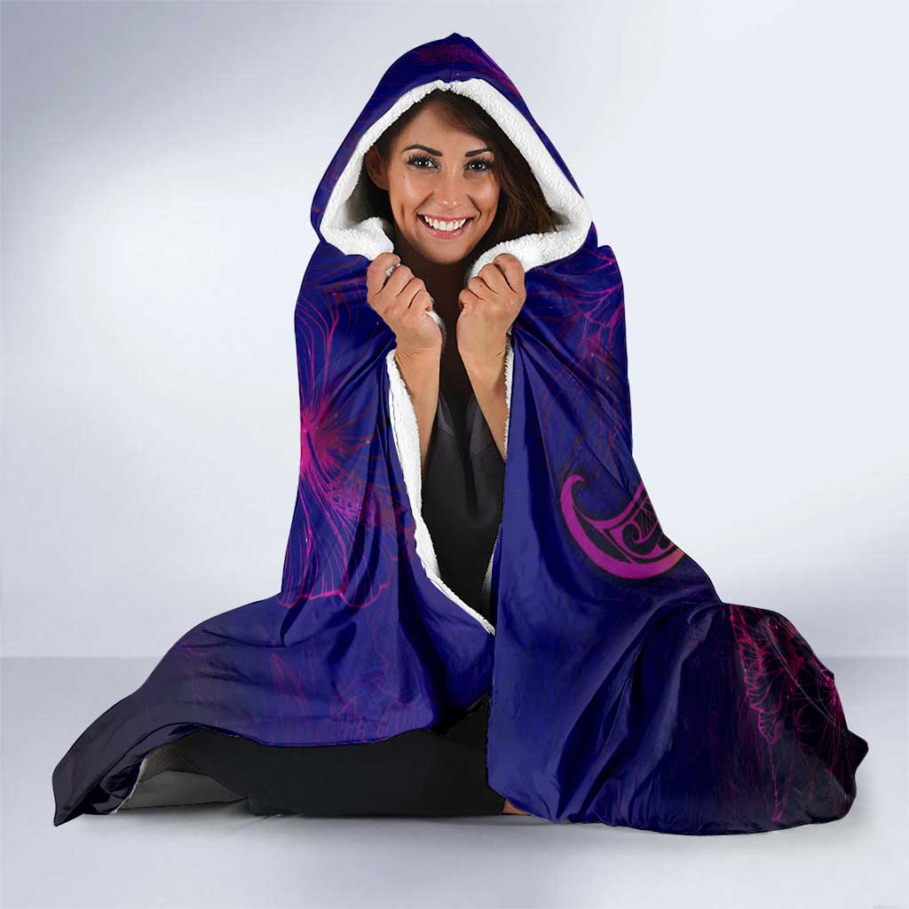 Northern Mariana Islands Hooded Blanket Whale Hibiscus Polynesian DT02 - Polynesian Pride