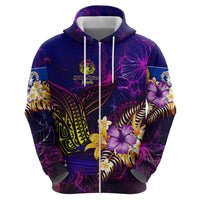 Northern Mariana Islands Hoodie Whale Hibiscus Polynesian DT02 - Polynesian Pride