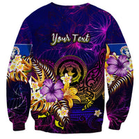 Northern Mariana Islands Sweatshirt Whale Hibiscus Polynesian DT02 - Polynesian Pride