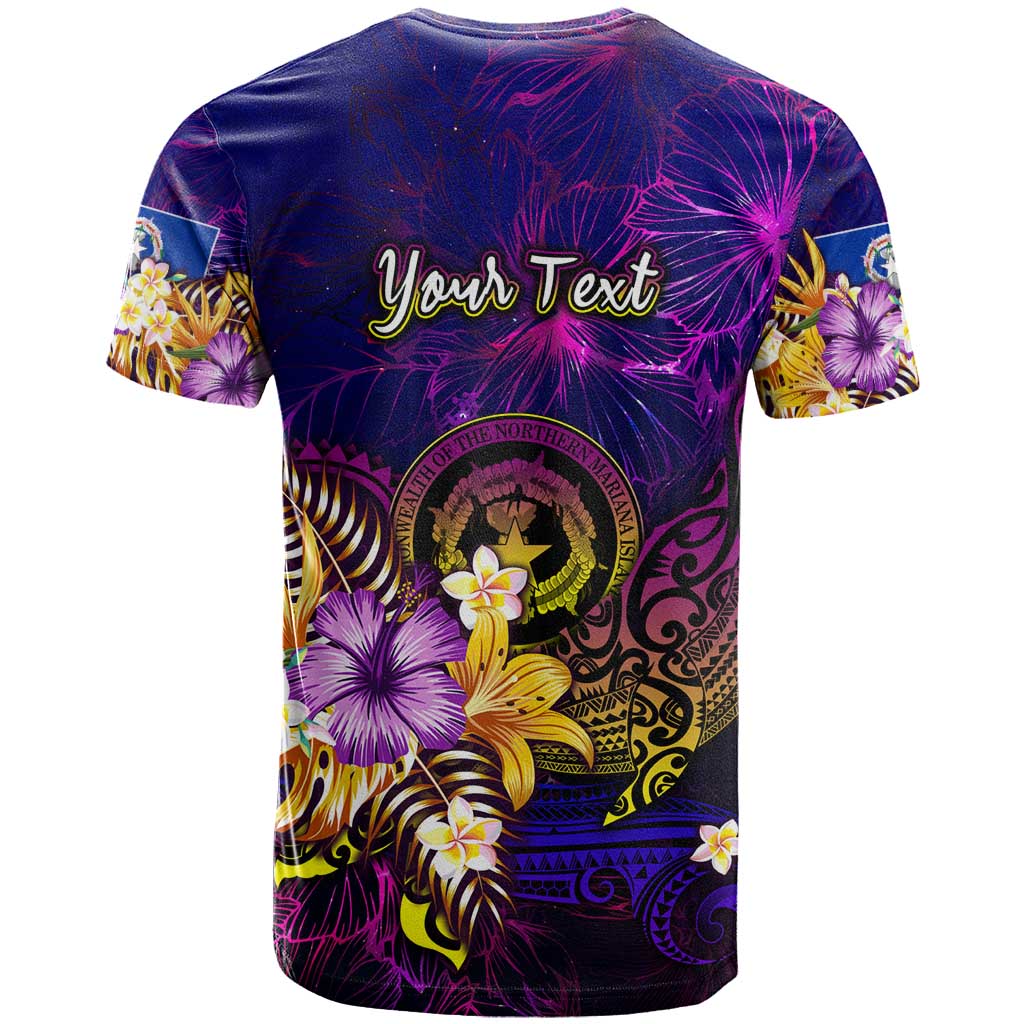 Northern Mariana Islands T Shirt Whale Hibiscus Polynesian DT02 - Polynesian Pride