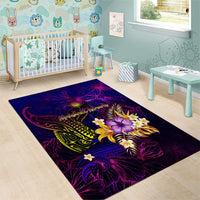 Marshall Islands Area Rug Whale Hibiscus Polynesian DT02 - Polynesian Pride