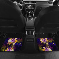 Marshall Islands Car Mats Whale Hibiscus Polynesian DT02 Set 2pcs - Back Purple - Polynesian Pride