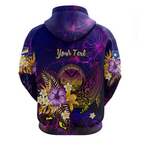Marshall Islands Hoodie Whale Hibiscus Polynesian DT02 - Polynesian Pride