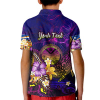 Marshall Islands Kid Polo Shirt Whale Hibiscus Polynesian DT02 - Polynesian Pride