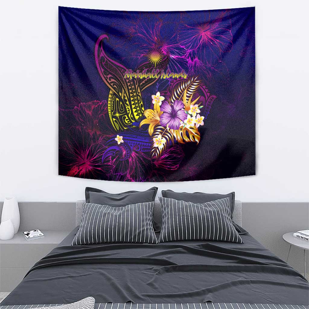 Marshall Islands Tapestry Whale Hibiscus Polynesian DT02 - Polynesian Pride