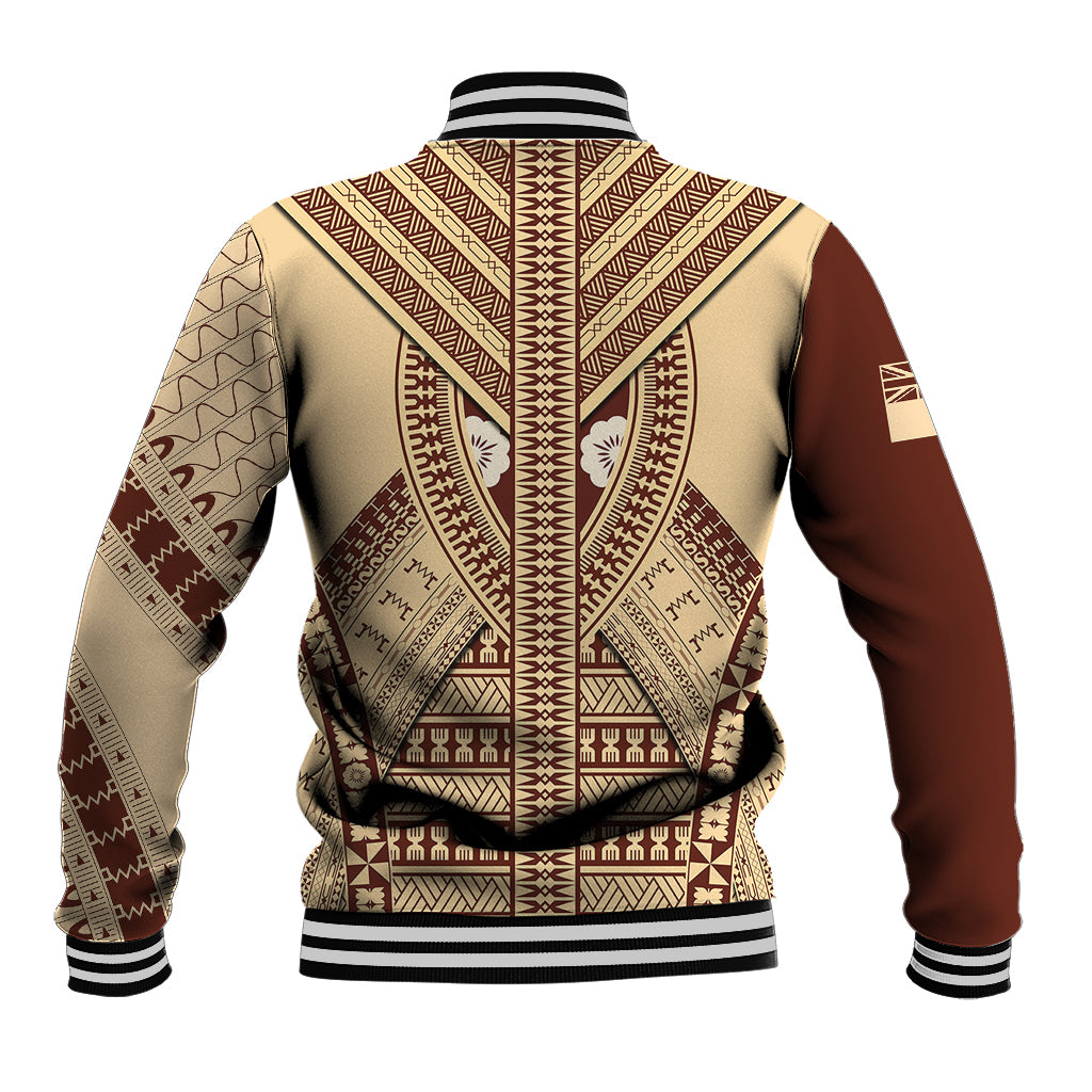 Fiji Bula Baseball Jacket Tapa Pattern Design DT02 - Polynesian Pride