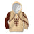 Fiji Bula Kid Hoodie Tapa Pattern Design DT02 Beige - Polynesian Pride