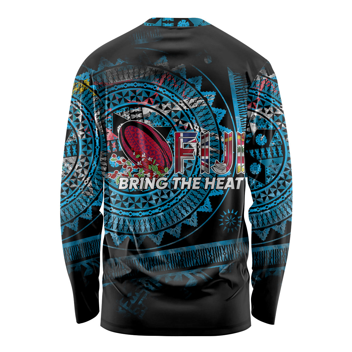 Fiji Rugby Long Sleeve Shirt Bring The Heat DT02 - Polynesian Pride