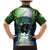 Personalised New Zealand Warriors Family Matching Mermaid Dress and Hawaiian Shirt Maori Silver Fern Green DT02 - Polynesian Pride