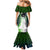 Personalised New Zealand Warriors Mermaid Dress Maori Silver Fern Green DT02 - Polynesian Pride