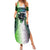 Personalised New Zealand Warriors Summer Maxi Dress Maori Silver Fern Green DT02 Women Green - Polynesian Pride