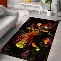Wallis and Futuna Area Rug Octopus Plumeria Polynesian Tattoo DT02 - Polynesian Pride