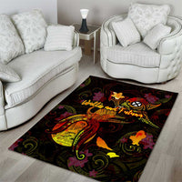 Wallis and Futuna Area Rug Octopus Plumeria Polynesian Tattoo DT02 - Polynesian Pride