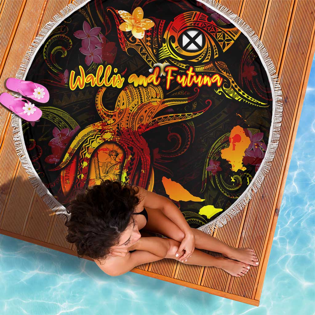 Wallis and Futuna Beach Blanket Octopus Plumeria Polynesian Tattoo DT02 - Polynesian Pride