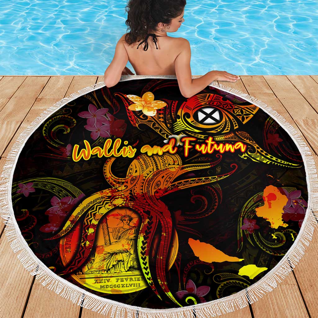 Wallis and Futuna Beach Blanket Octopus Plumeria Polynesian Tattoo DT02 - Polynesian Pride