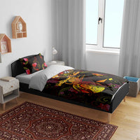 Wallis and Futuna Bedding Set Octopus Plumeria Polynesian Tattoo DT02 - Polynesian Pride