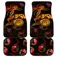 Wallis and Futuna Car Mats Octopus Plumeria Polynesian Tattoo DT02 - Polynesian Pride