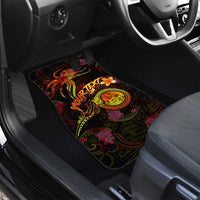 Wallis and Futuna Car Mats Octopus Plumeria Polynesian Tattoo DT02 - Polynesian Pride