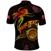 Wallis and Futuna Polo Shirt Octopus Plumeria Polynesian Tattoo DT02 - Polynesian Pride