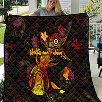 Wallis and Futuna Quilt Octopus Plumeria Polynesian Tattoo DT02 Black - Polynesian Pride