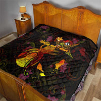 Wallis and Futuna Quilt Octopus Plumeria Polynesian Tattoo DT02 - Polynesian Pride