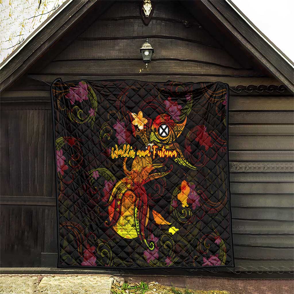 Wallis and Futuna Quilt Octopus Plumeria Polynesian Tattoo DT02 - Polynesian Pride