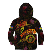 New Caledonia Kid Hoodie Octopus Plumeria Polynesian Tattoo DT02 - Polynesian Pride