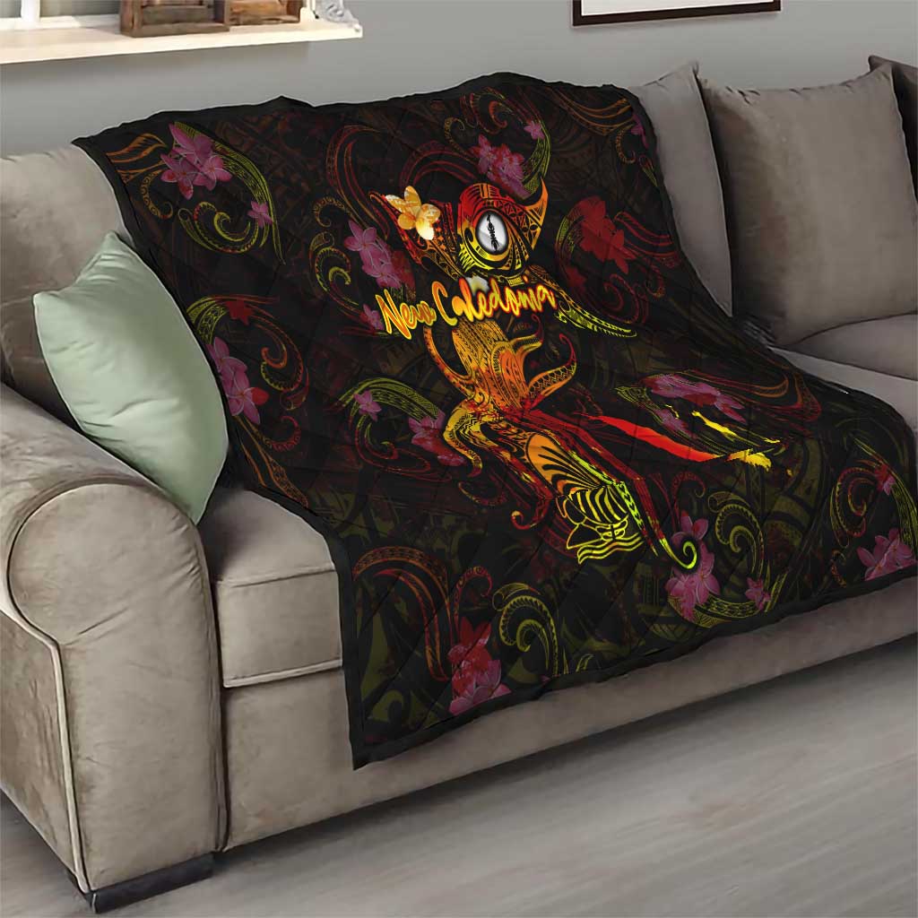 New Caledonia Quilt Octopus Plumeria Polynesian Tattoo DT02 - Polynesian Pride