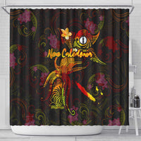 New Caledonia Shower Curtain Octopus Plumeria Polynesian Tattoo DT02 - Polynesian Pride