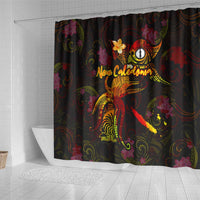New Caledonia Shower Curtain Octopus Plumeria Polynesian Tattoo DT02 - Polynesian Pride