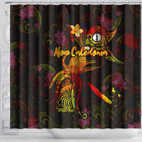 New Caledonia Shower Curtain Octopus Plumeria Polynesian Tattoo DT02 - Polynesian Pride