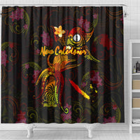 New Caledonia Shower Curtain Octopus Plumeria Polynesian Tattoo DT02 - Polynesian Pride