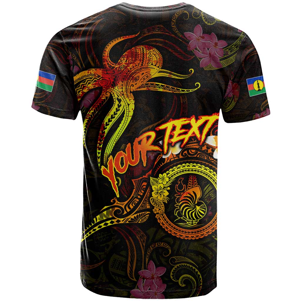 New Caledonia T Shirt Octopus Plumeria Polynesian Tattoo DT02 - Polynesian Pride