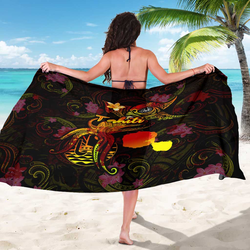 Tahiti French Polynesia Sarong Octopus Plumeria Polynesian Tattoo DT02 - Polynesian Pride