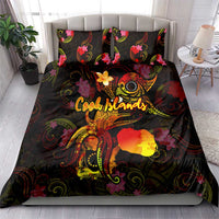 Cook Islands Bedding Set Octopus Plumeria Polynesian Tattoo DT02 - Polynesian Pride