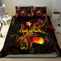 Cook Islands Bedding Set Octopus Plumeria Polynesian Tattoo DT02 - Polynesian Pride