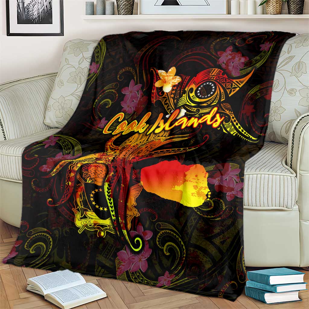 Cook Islands Blanket Octopus Plumeria Polynesian Tattoo DT02 - Polynesian Pride