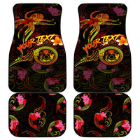 Cook Islands Car Mats Octopus Plumeria Polynesian Tattoo DT02 - Polynesian Pride
