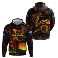 Cook Islands Hoodie Octopus Plumeria Polynesian Tattoo DT02 - Polynesian Pride
