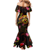 Cook Islands Mermaid Dress Octopus Plumeria Polynesian Tattoo DT02 - Polynesian Pride