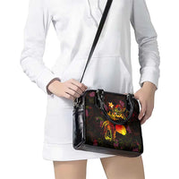 Cook Islands Shoulder Handbag Octopus Plumeria Polynesian Tattoo DT02 - Polynesian Pride