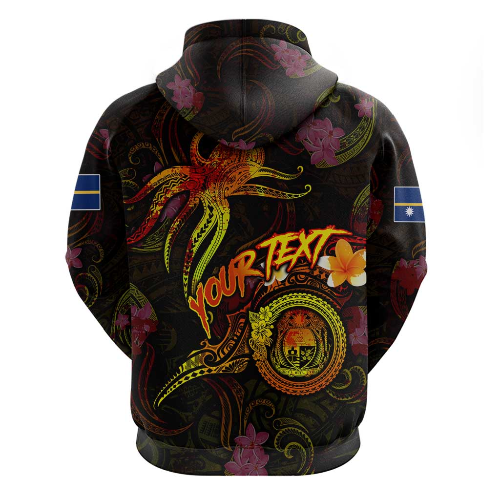 Nauru Hoodie Octopus Plumeria Polynesian Tattoo DT02 - Polynesian Pride