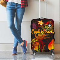 Nauru Luggage Cover Octopus Plumeria Polynesian Tattoo DT02 - Polynesian Pride