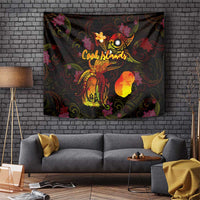Nauru Tapestry Octopus Plumeria Polynesian Tattoo DT02 Black - Polynesian Pride