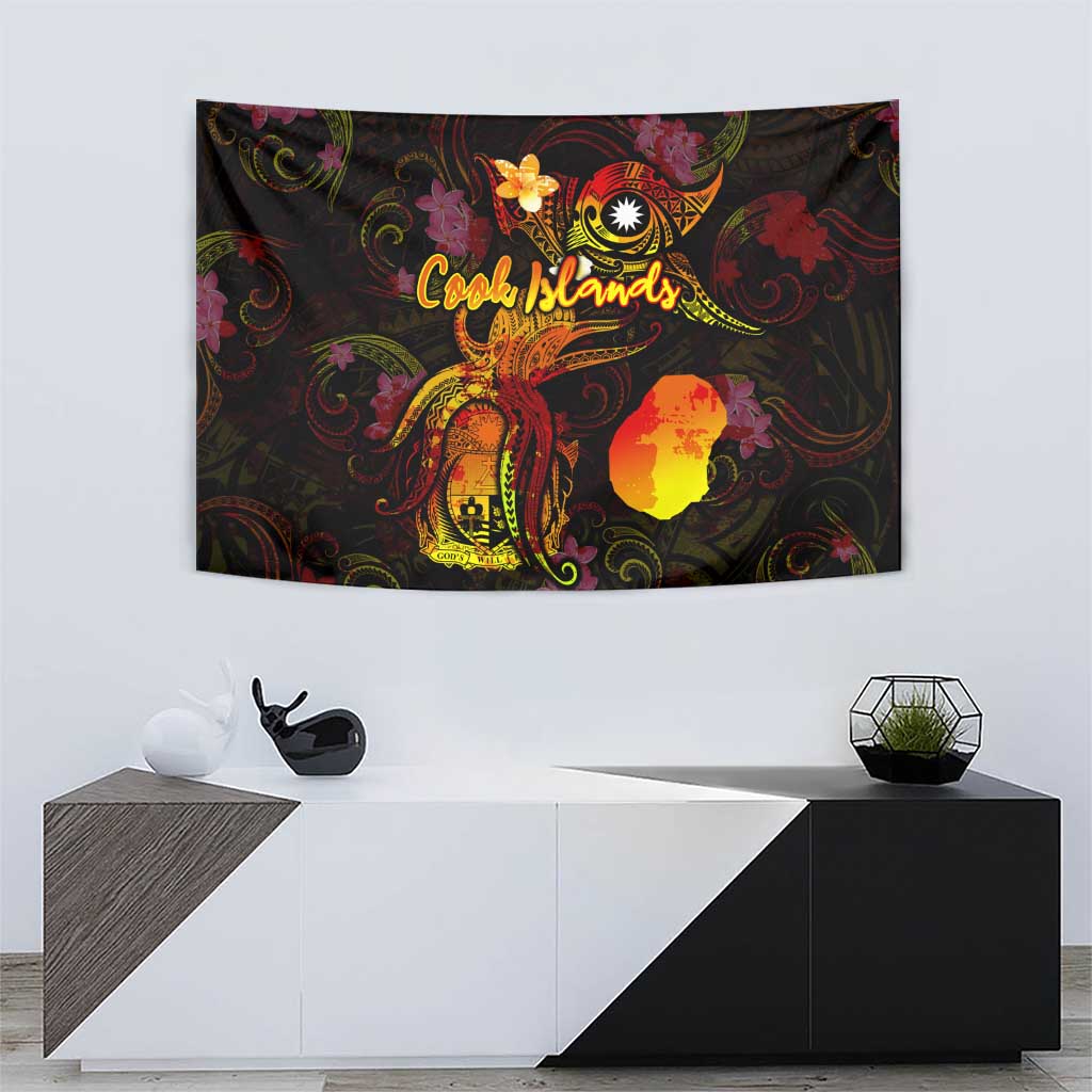 Nauru Tapestry Octopus Plumeria Polynesian Tattoo DT02 - Polynesian Pride