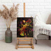 Tuvalu Canvas Wall Art Octopus Plumeria Polynesian Tattoo DT02 - Polynesian Pride