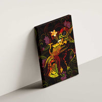 Tuvalu Canvas Wall Art Octopus Plumeria Polynesian Tattoo DT02 - Polynesian Pride